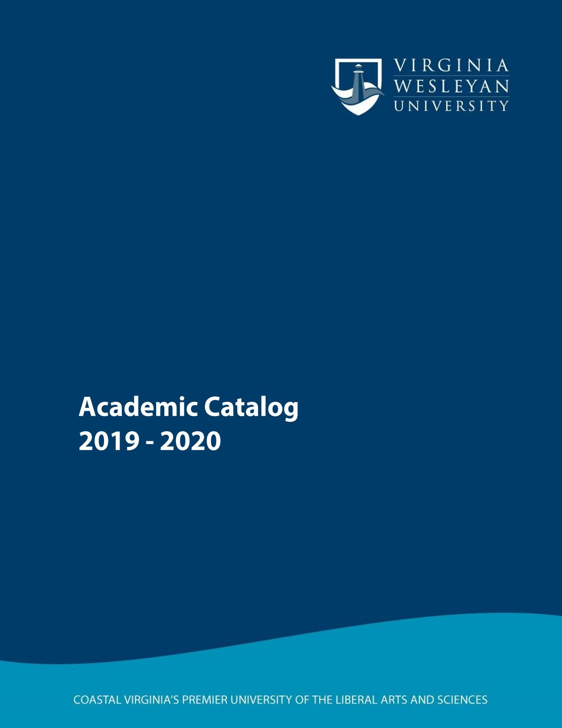 2019-2020 Undergraduate Academic Catalog By Virginia
