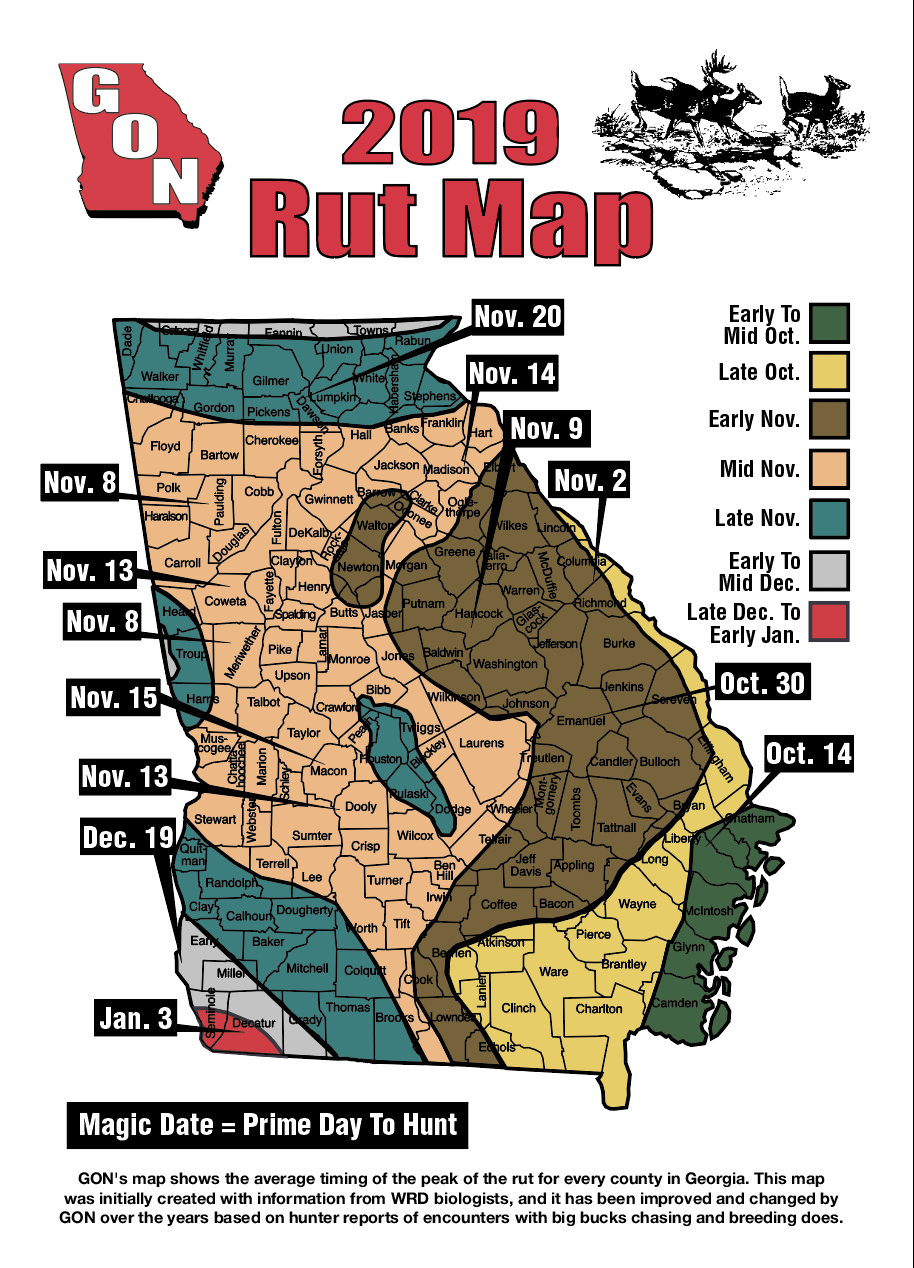 2019 Georgia Rut Map