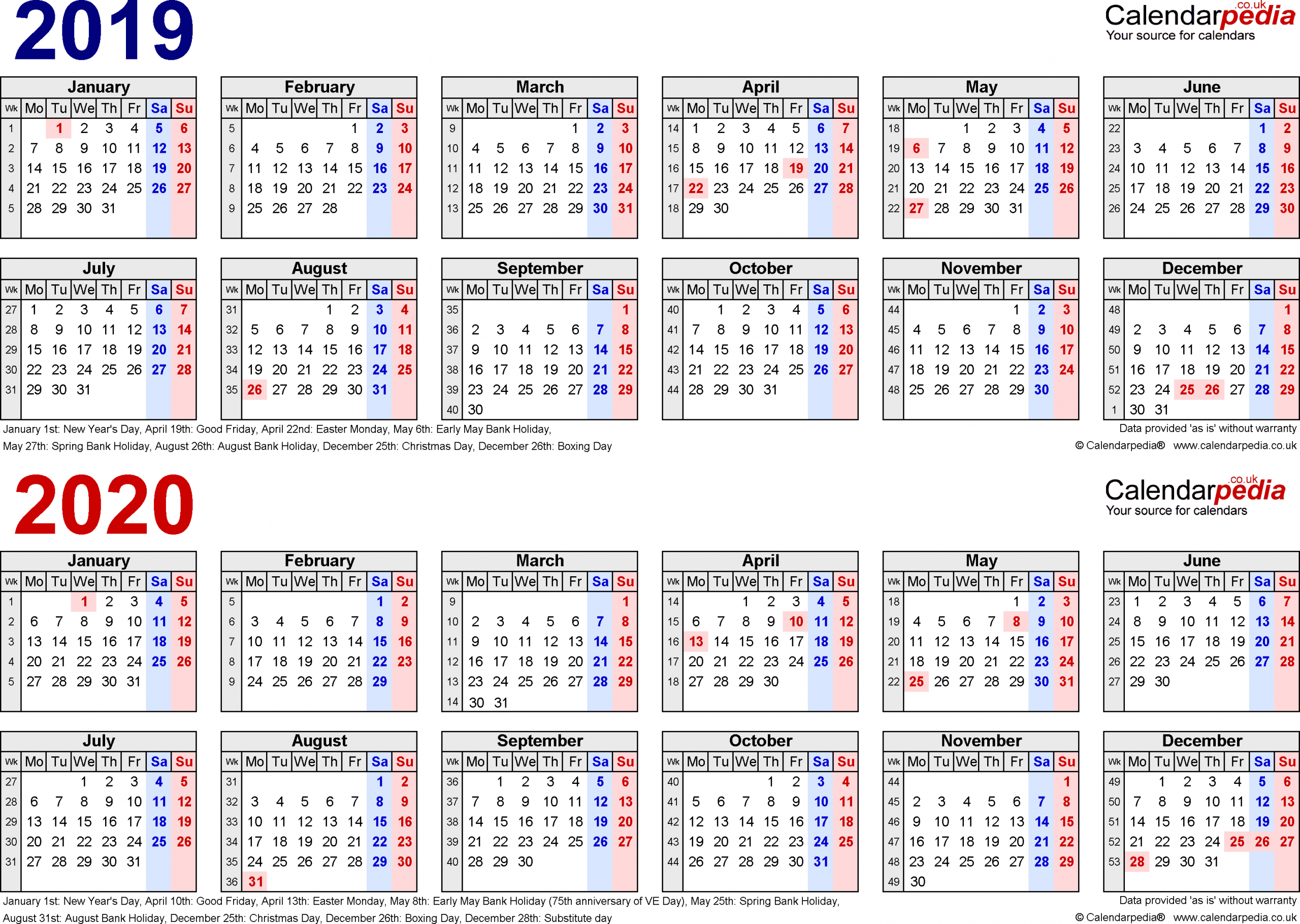 2020 18 Printable Calendar - Saves.wpart.co