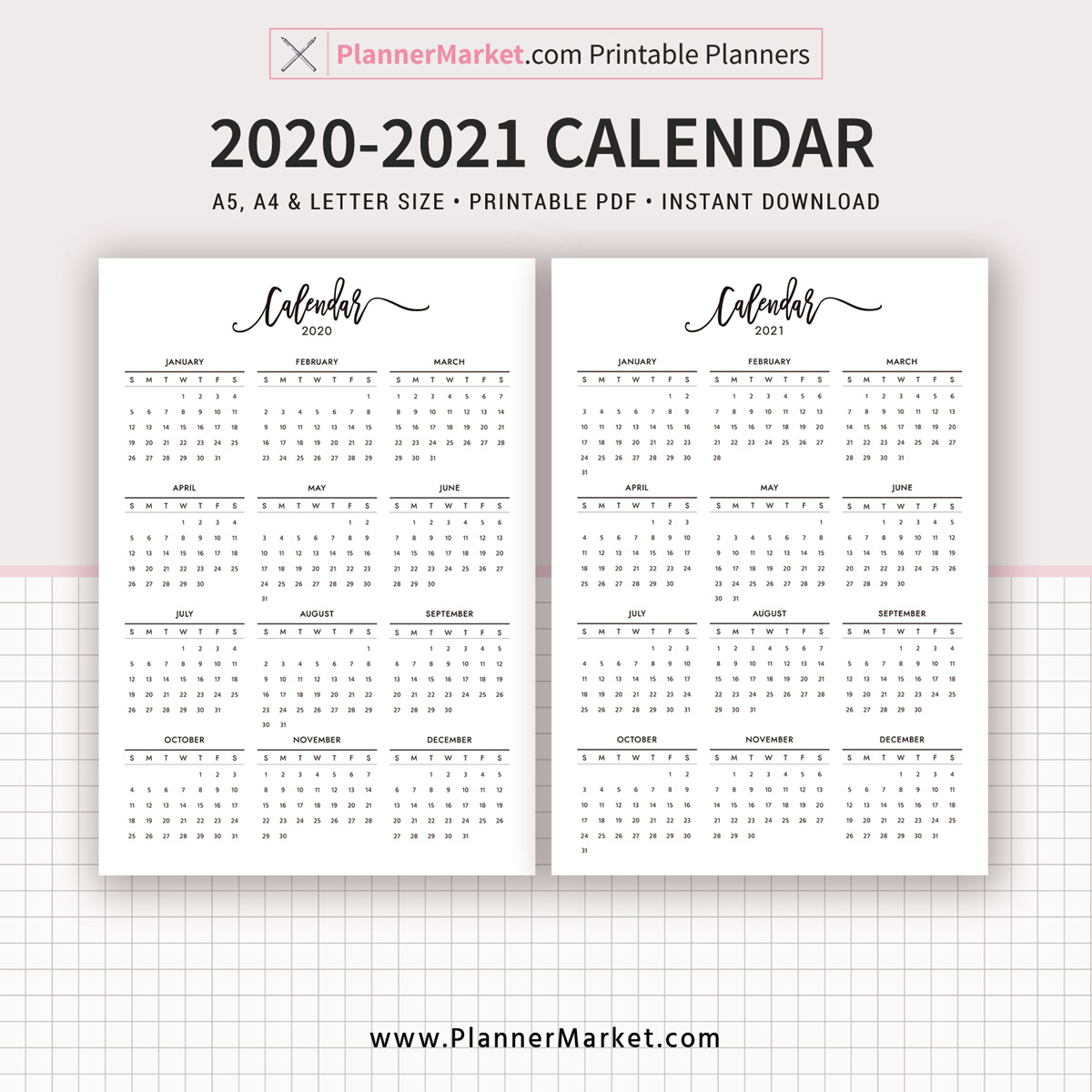 Pick 8.5 X 11 Printable 2020 Calendar | Calendar ...