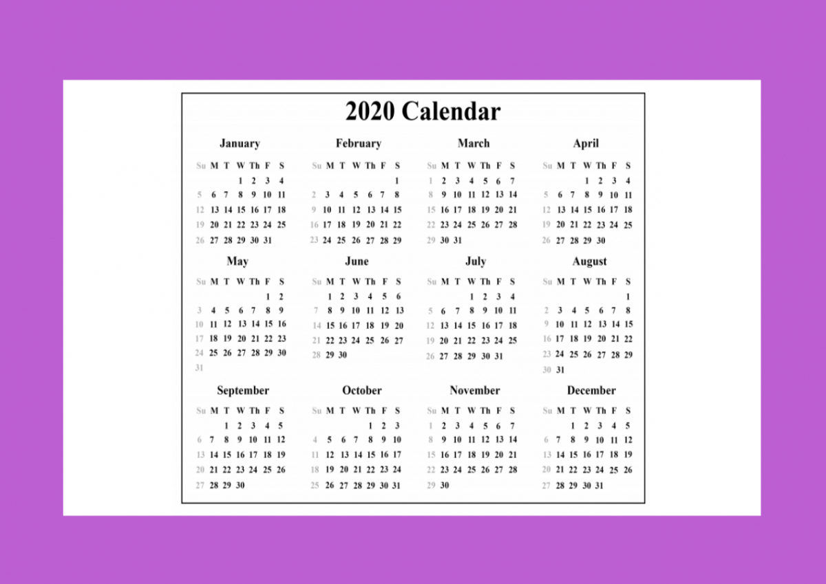 2020 Calendar With Indian Holidays Pdf Free Download - Muddoo