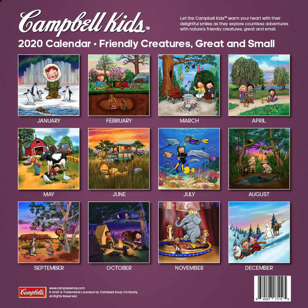 2020 Campbell Kids™ Wall Calendar