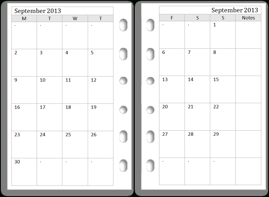 23 Images Of Printable Two-Month Calendar Template