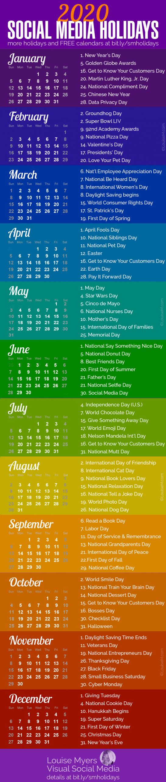 84 Social Media Holidays You Need In 2020: Indispensable!