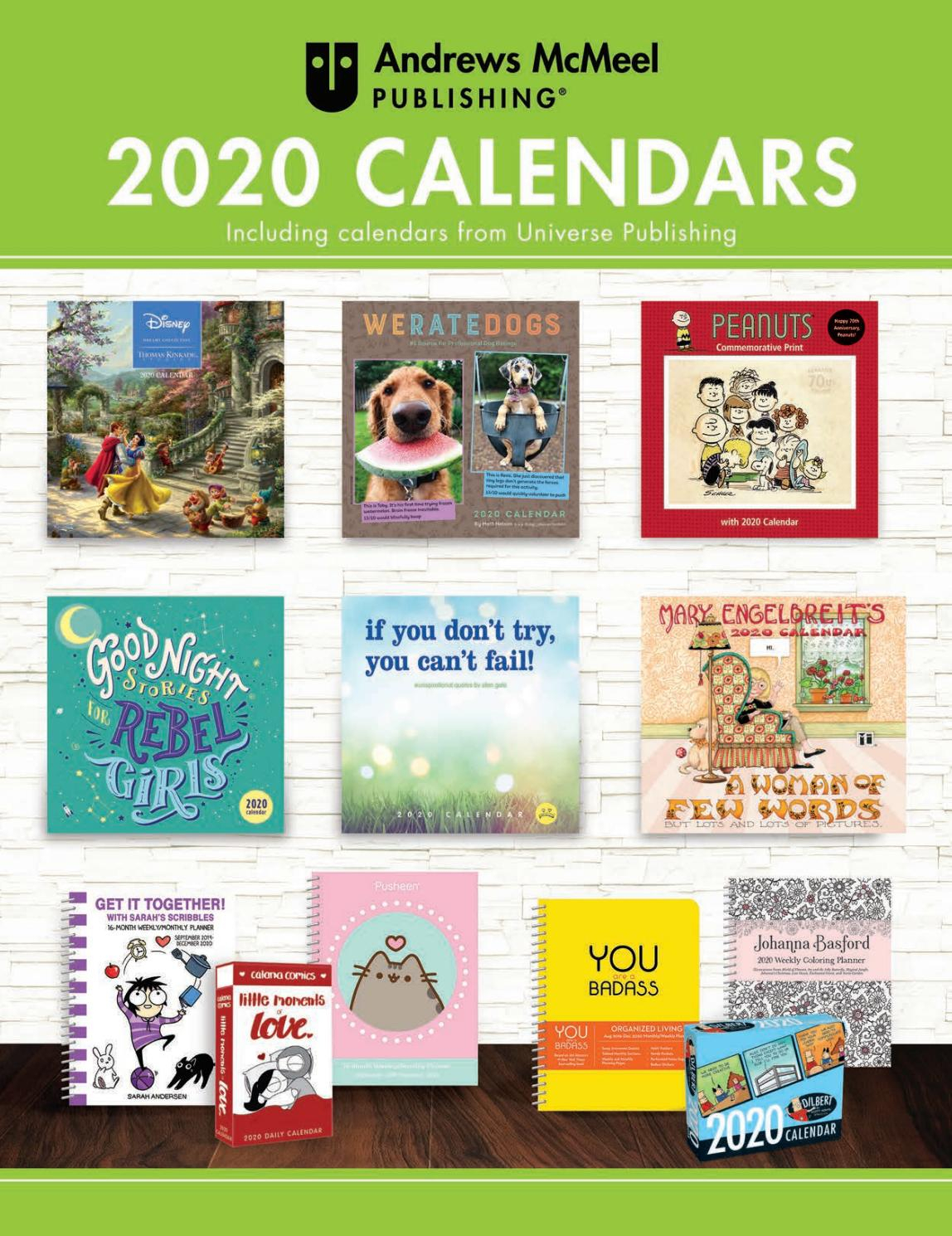 Andrews Mcmeel Publishing 2020 Calendar Catalog By Andrews
