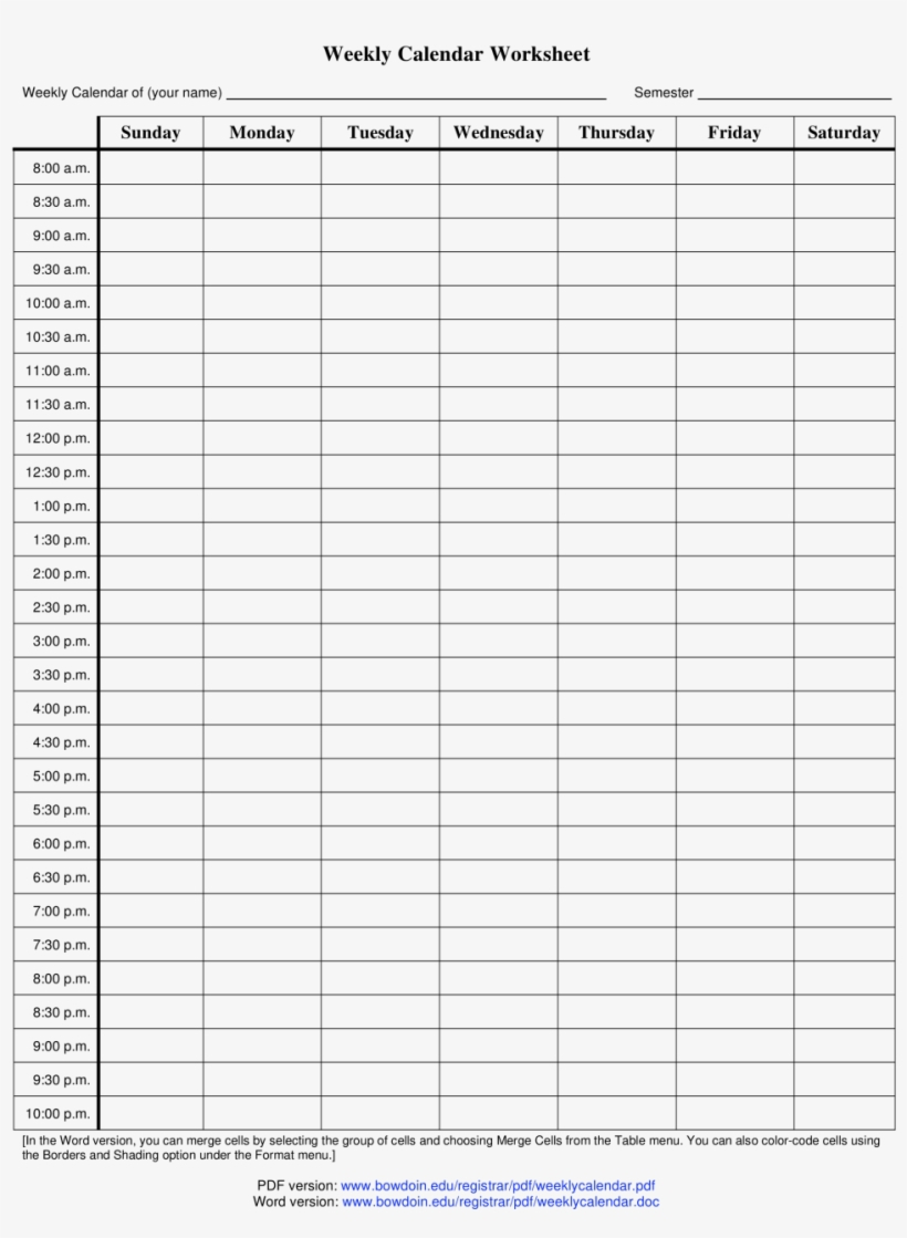 Get Blank Calendar With Time Slots Calendar Printables Free Blank