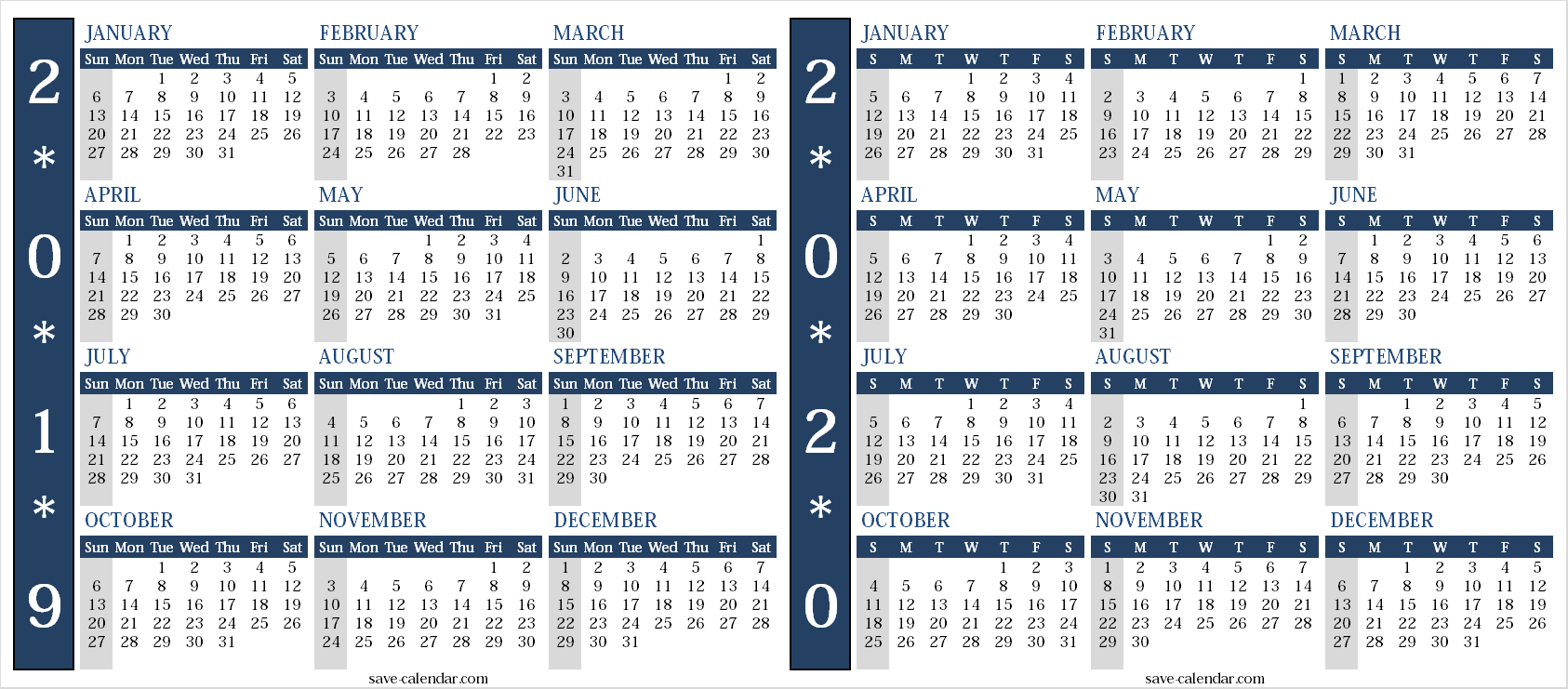 Calendar 2019 2020 Uk | Free Calendar, Templates Printable