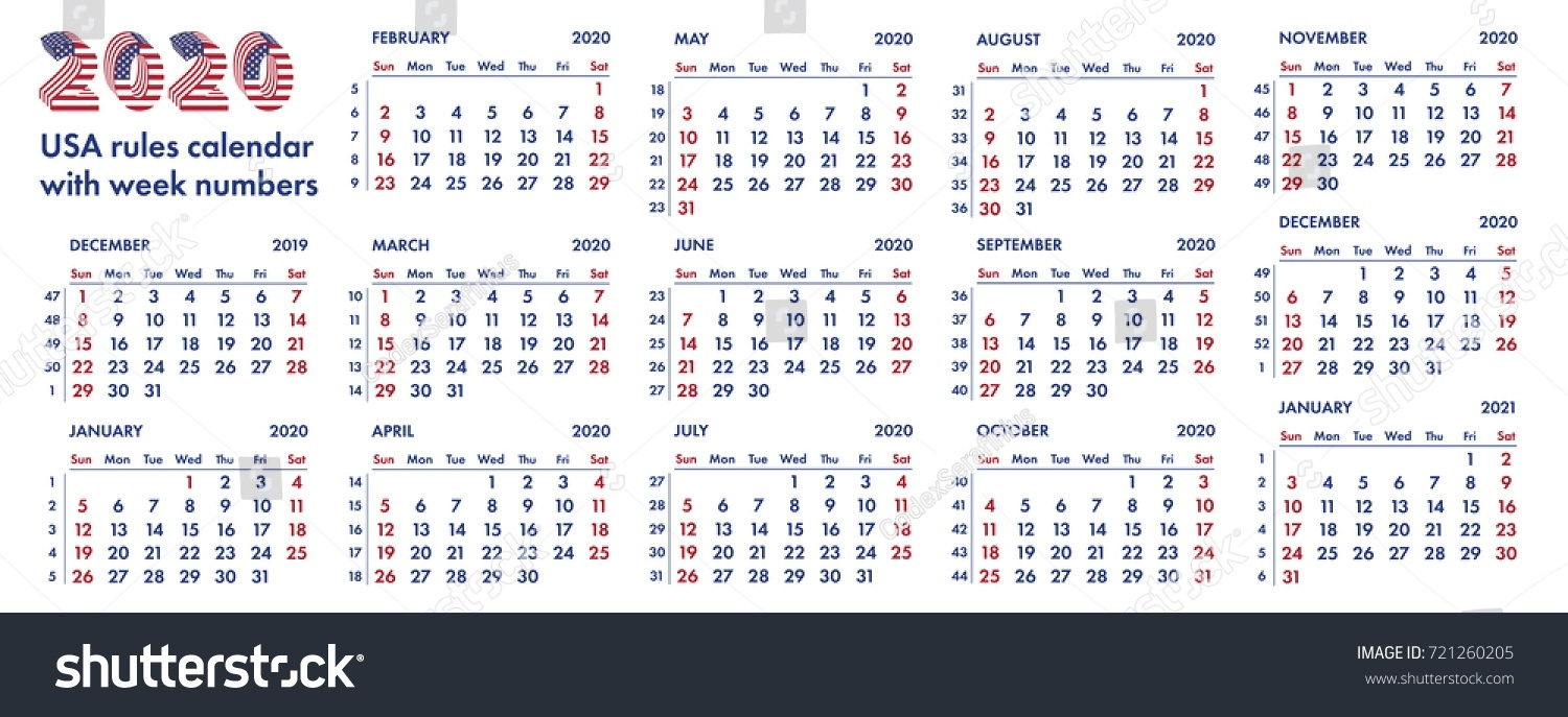 Calendar With Week Numbers 2020 - Togo.wpart.co