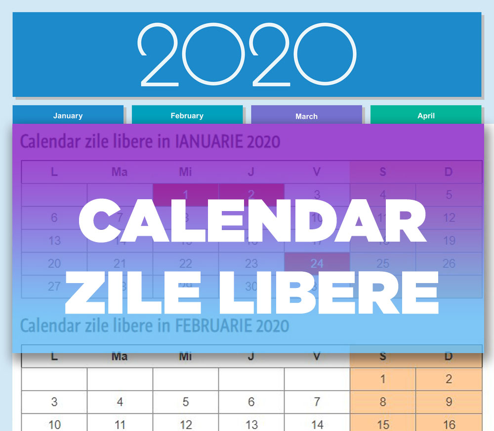 Calendar Zile Libere 2020 | Dragoş Şerban