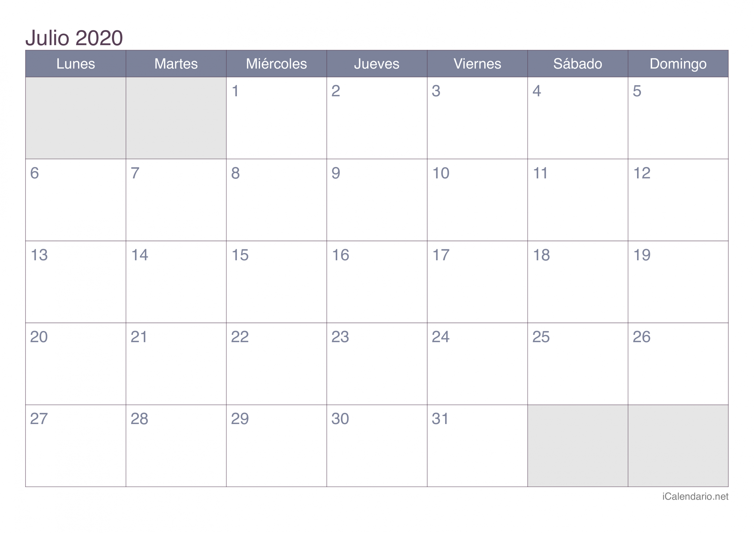 Catch Calendario Juliano 2020 Pdf | Calendar Printables Free Blank