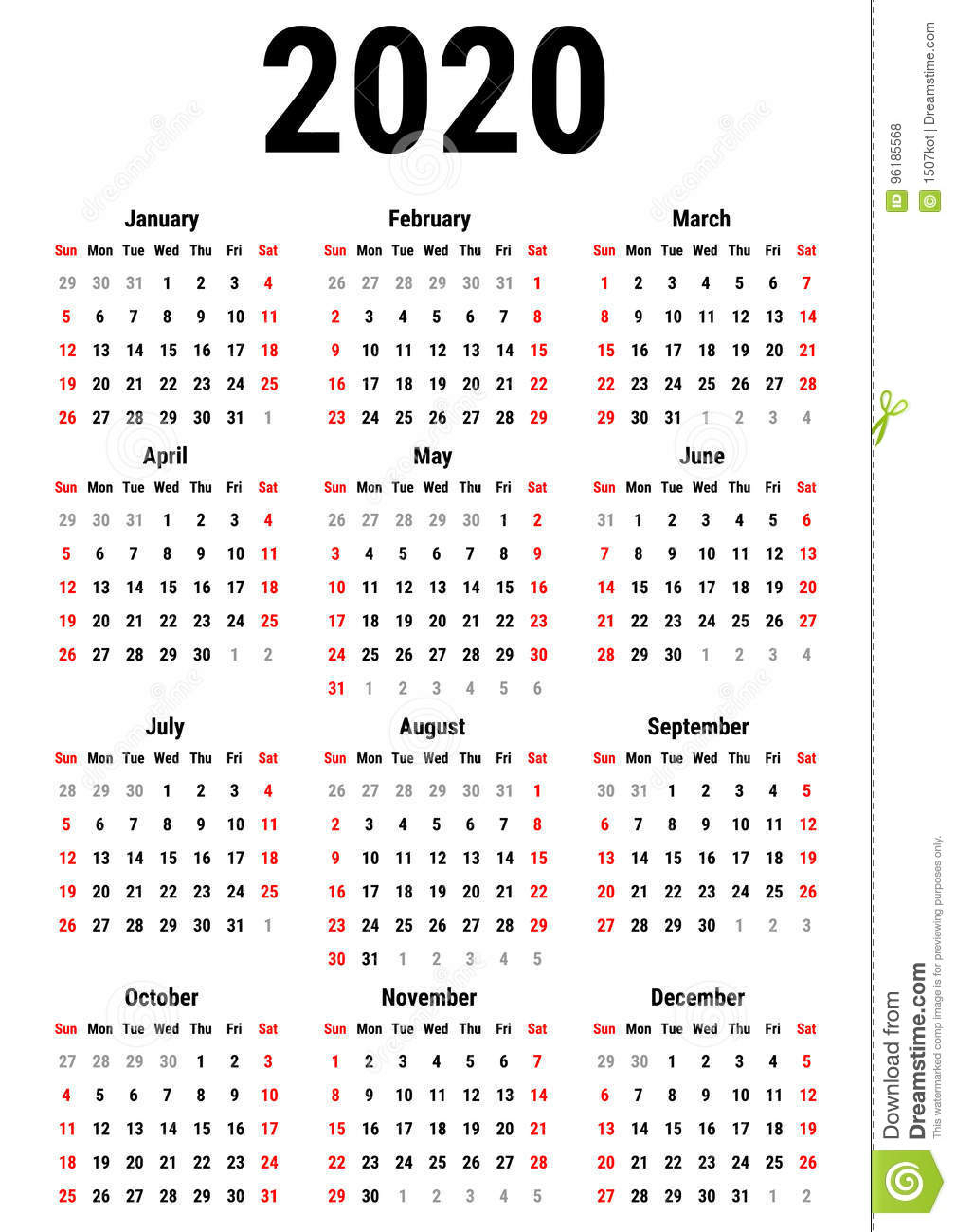 Календарь 2020 - Bagno.site