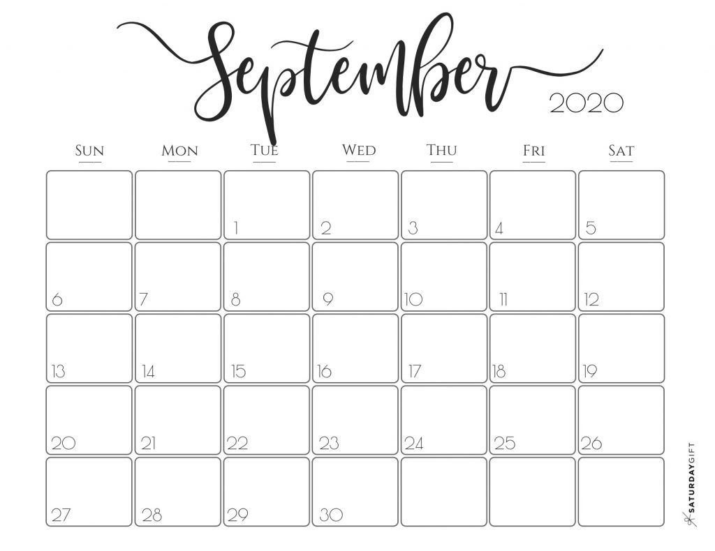 Elegant 2020 Calendar {Free Printables} | Printable Planner