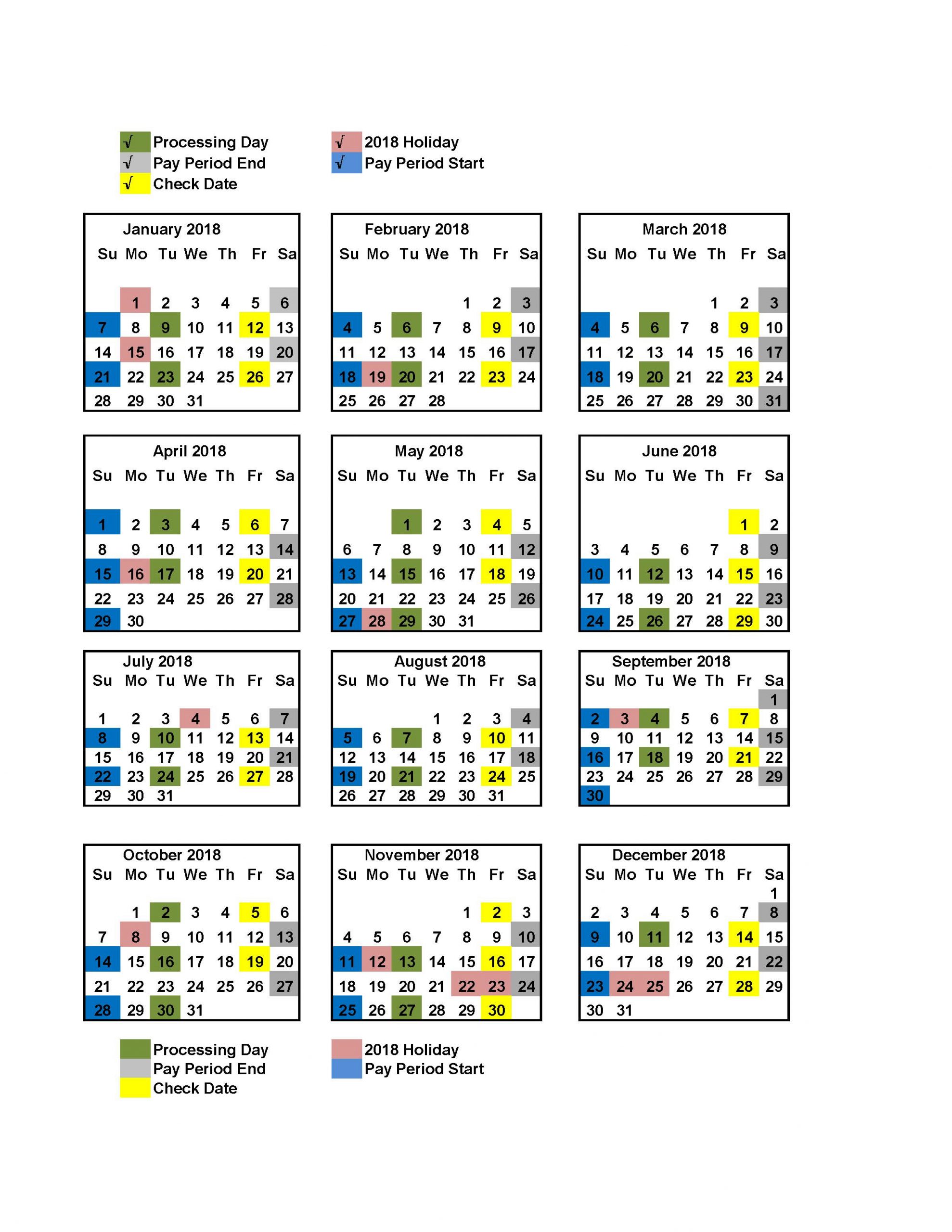 Collect Federal Pay Period Calendar 2020 Printable