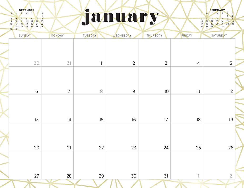 Free 2019 Printable Calendars - 46 Designs To Choose From!