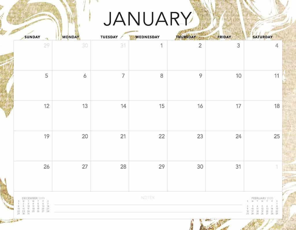 Free 2020 Printable Calendars - 51 Designs To Choose From!