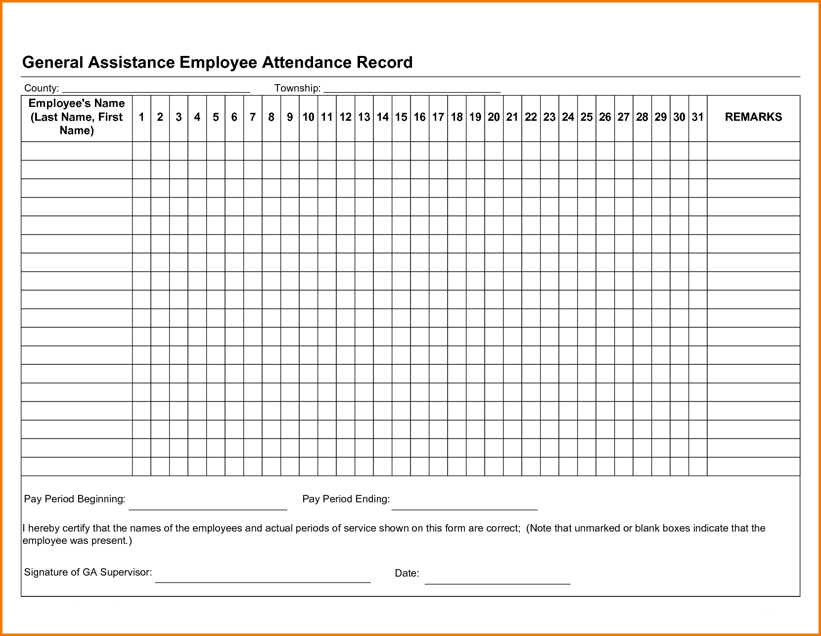 Get Free Employee Attendance Tracker Spreadsheet Free Printable 