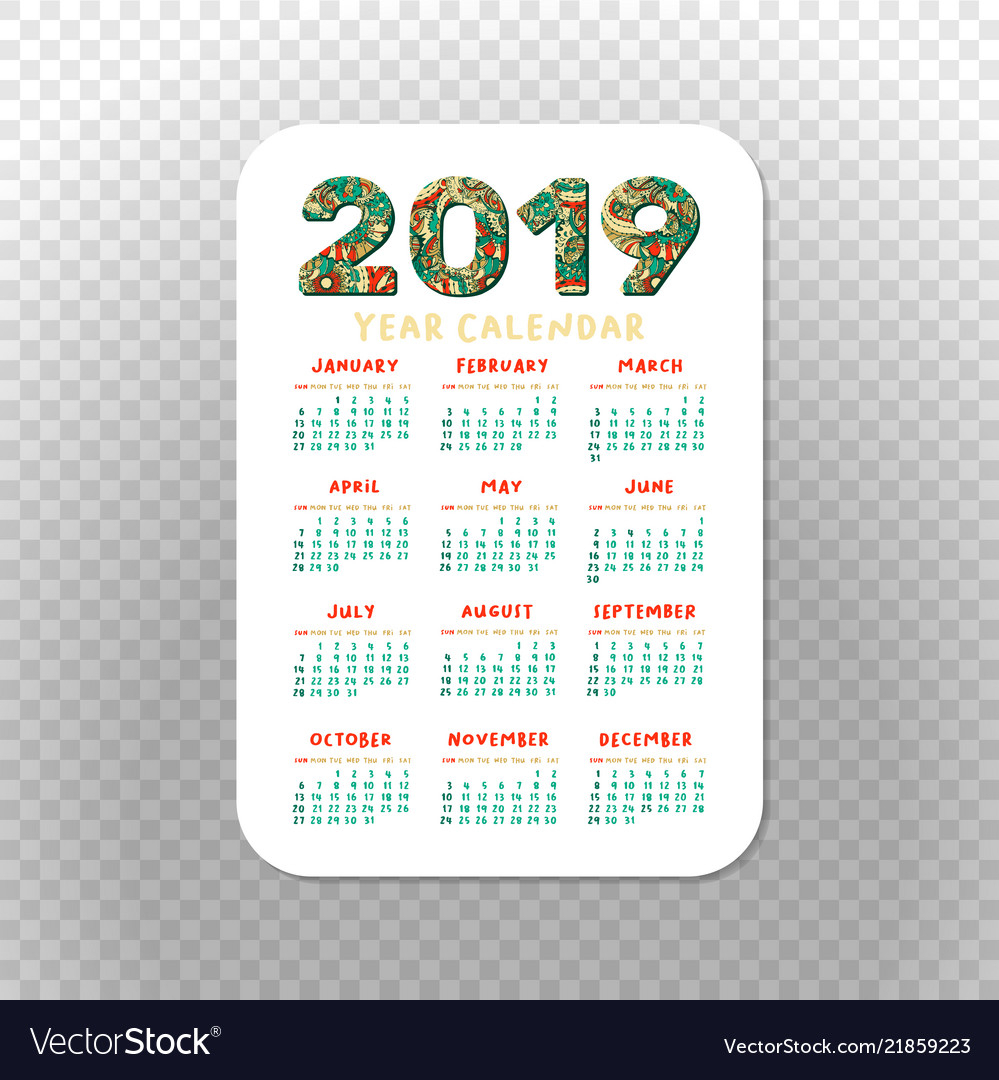 Free Pocket Calendar Template - Togo.wpart.co