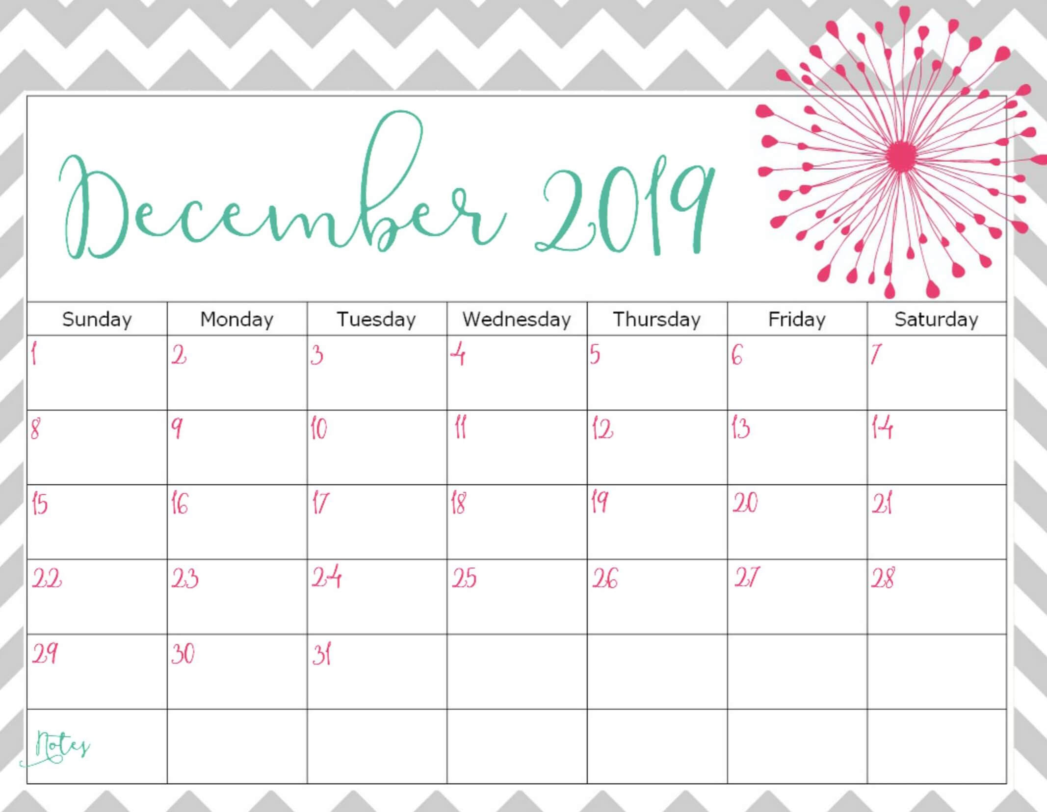 December Calendar Template Customize And Print
