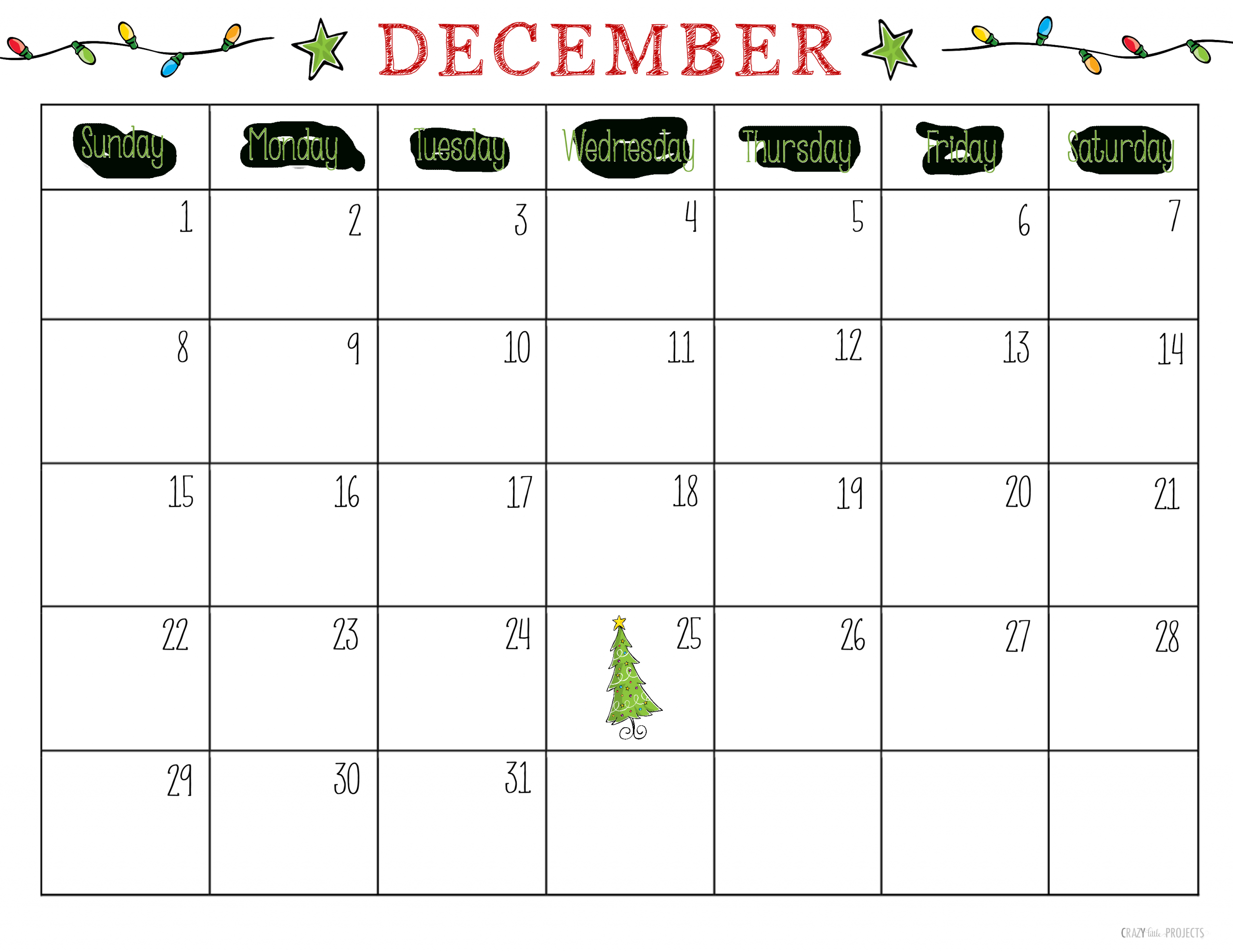 Collect November And December 2020 Calendar Festive Printable