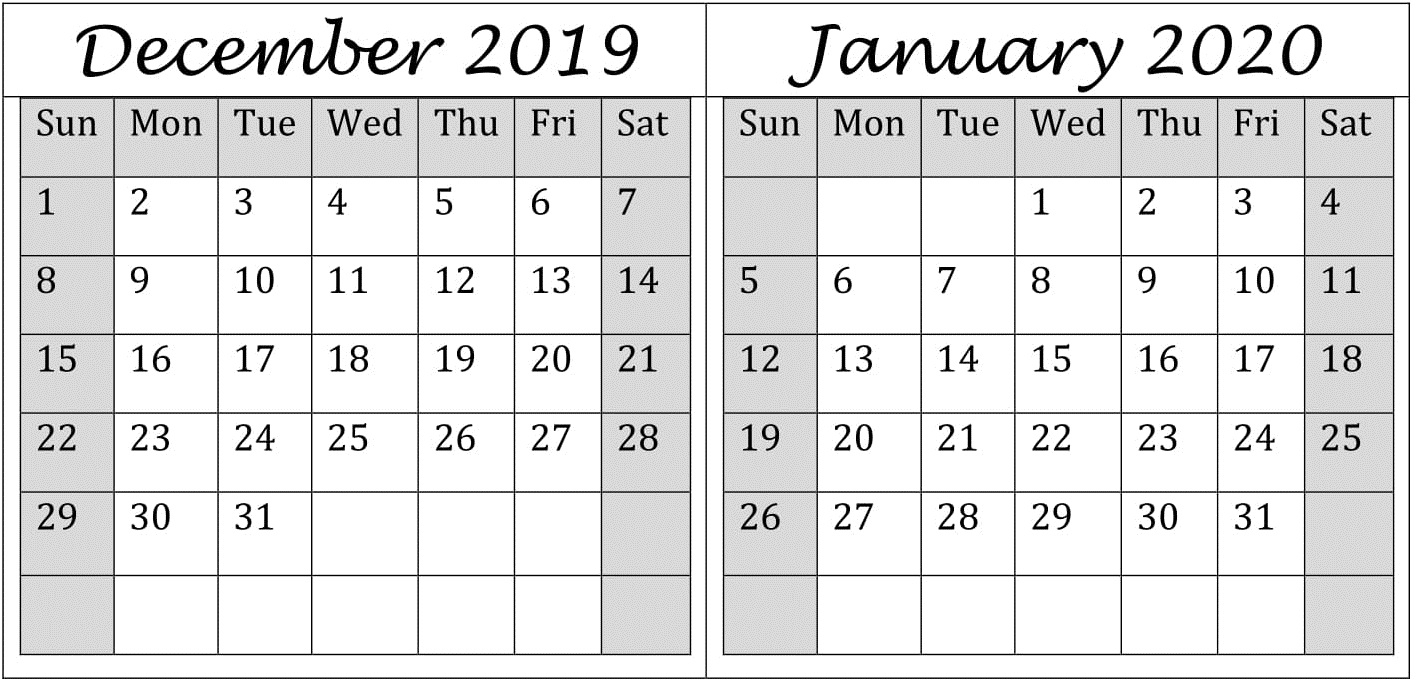 January 2020 Calendar Month - Togo.wpart.co