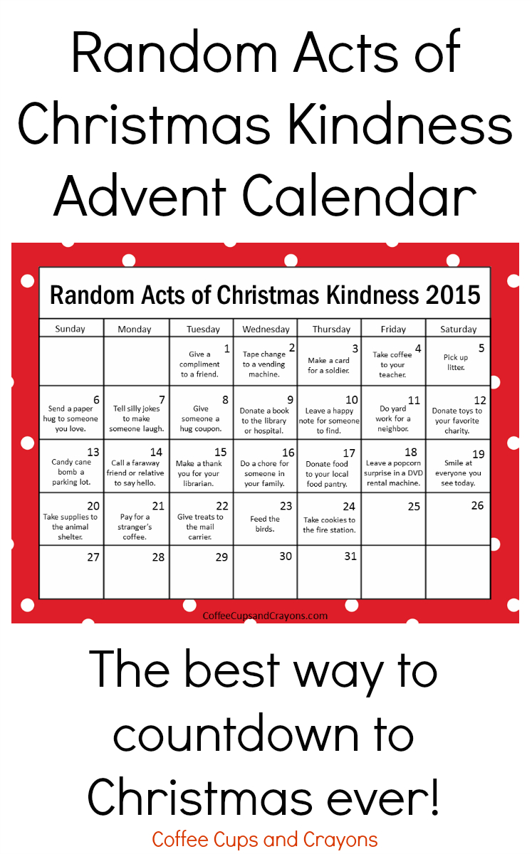 Kindness Is The Best Way To Countdown To Christmas