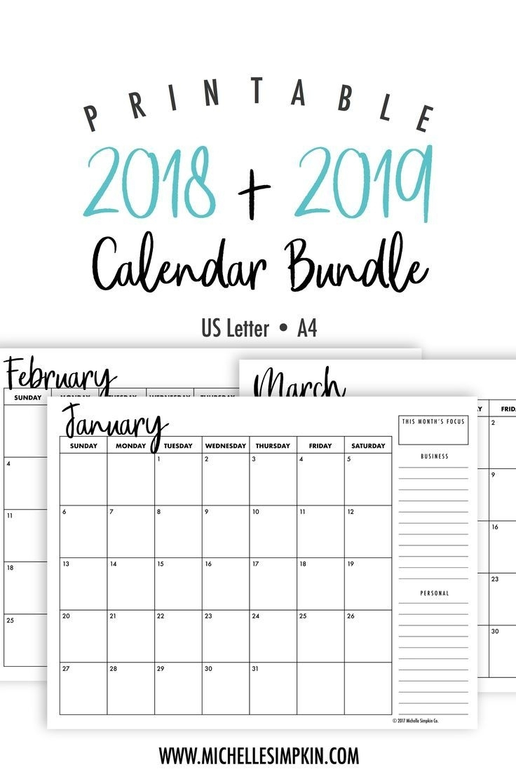 Monthly Printable Calendars 2020 Half Page - Calendar
