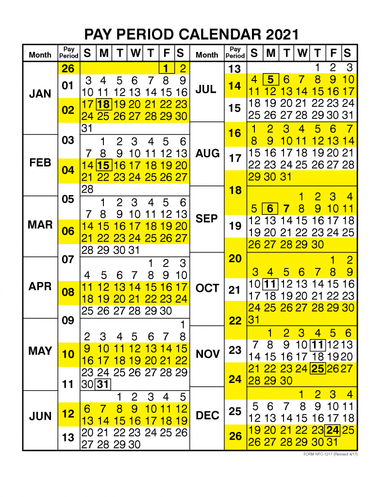 Collect Federal Pay Period Calendar 2020 Printable Calendar 