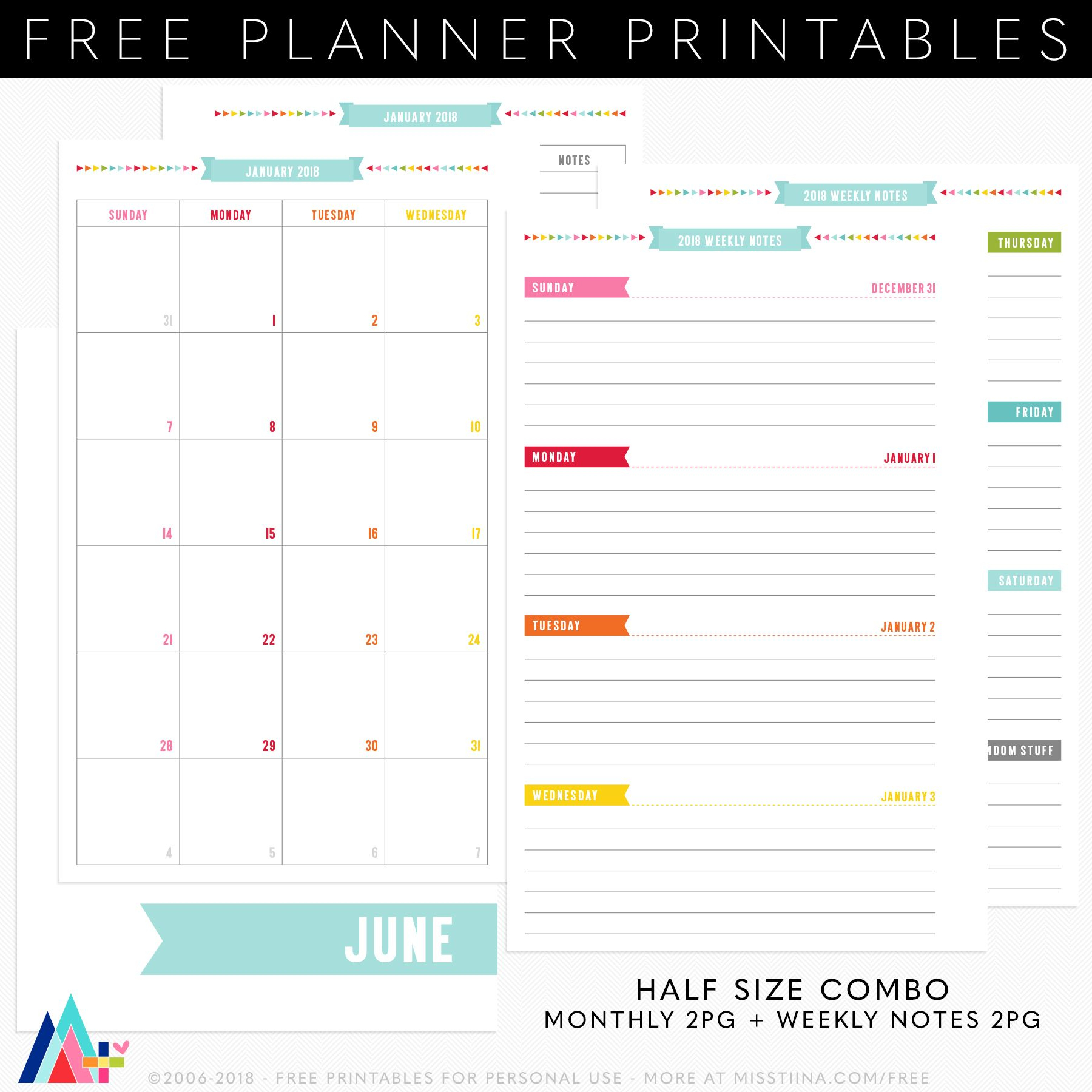 Get Half Page Free Printable Calender | Calendar Printables Free Blank