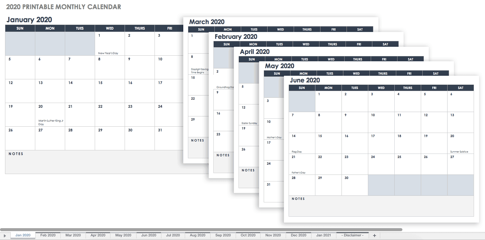 Plantillas De Calendario En Excel Gratuitas Y Listas Para