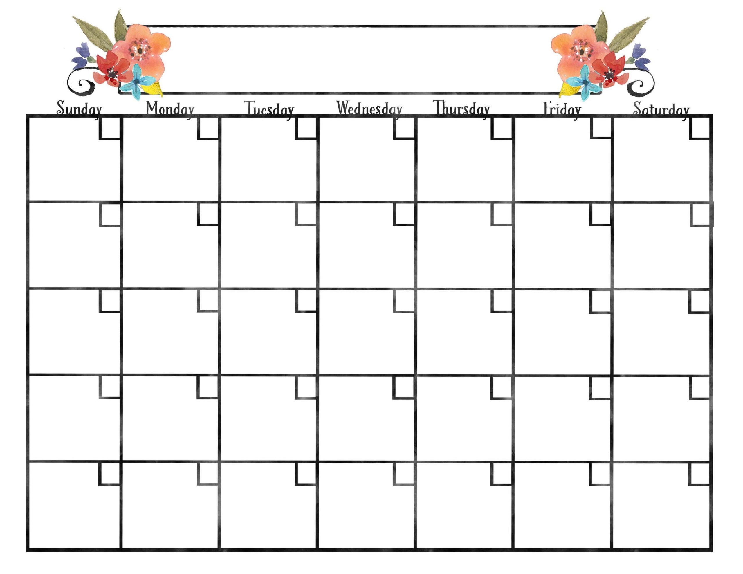 Collect Blank Calendar Pretty Calendar Printables Free Blank