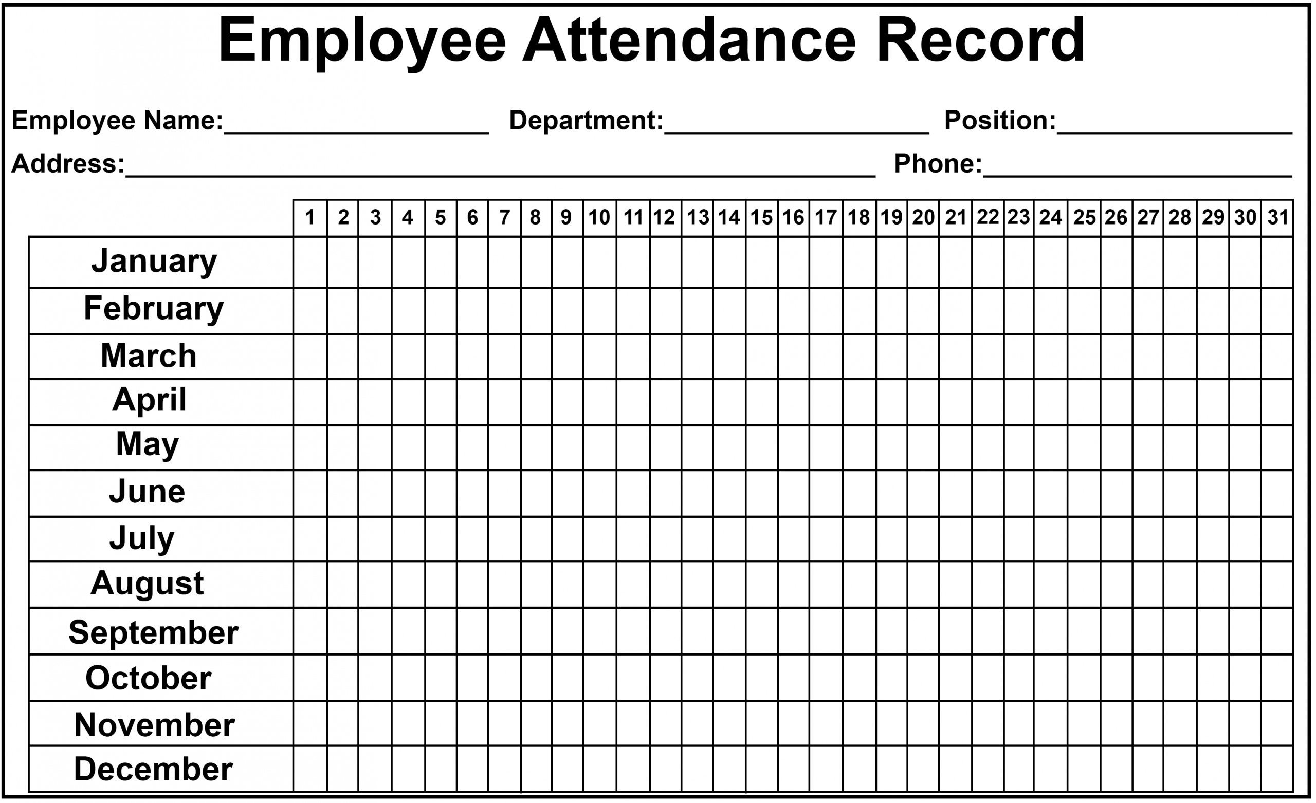 2024 downloadable employee attendance calendar hrdirect 2021 employee