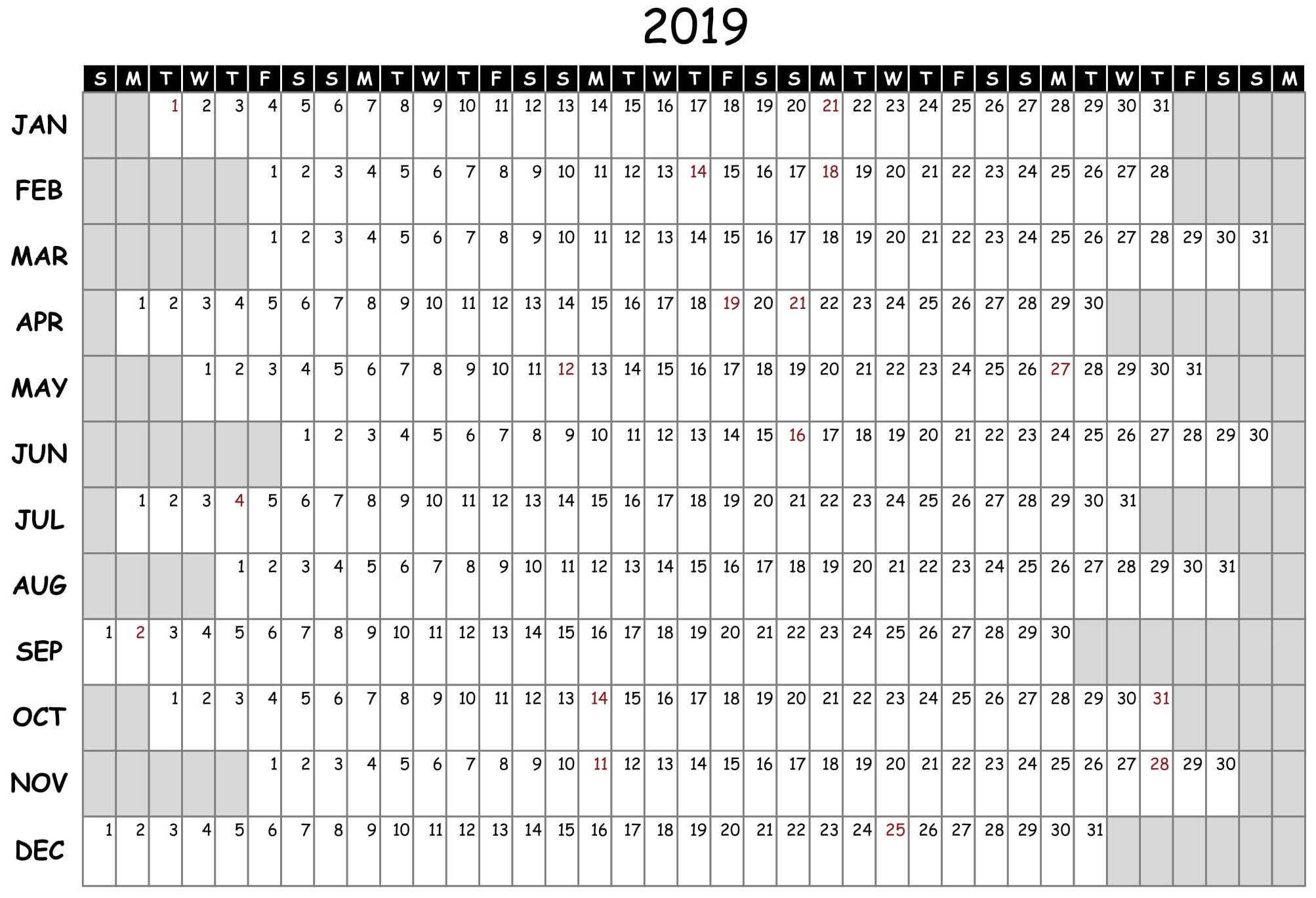 Printable Attendance Calendar - Togo.wpart.co