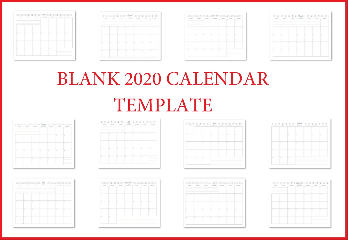 Printable Calendar 2020