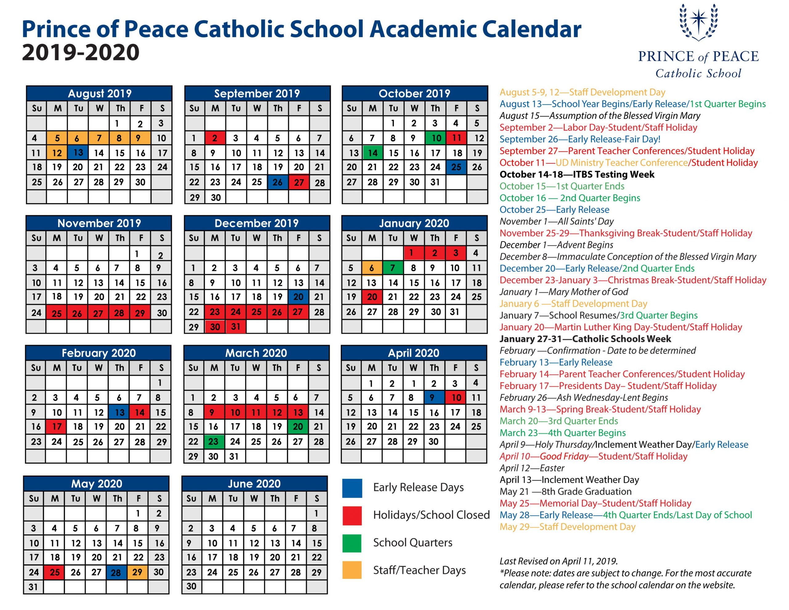 Printable Catholic Liturgical Calendar 2020 | Calendar