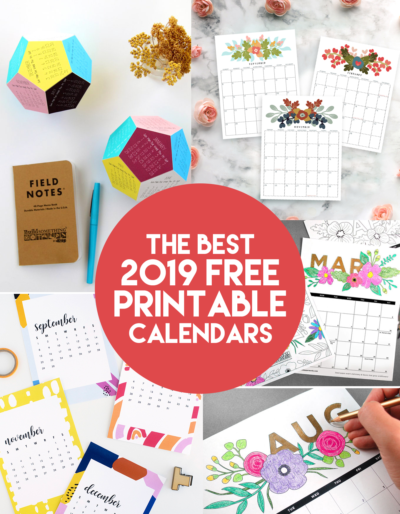 The Best 2019 Free Printable Calendars - The Craft Patch