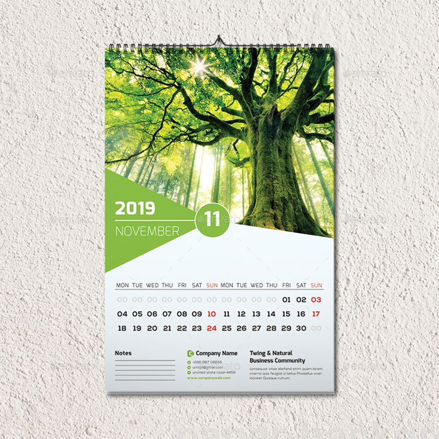 Wall Calendar 2019 #wall, #calendar | Wall Calendar Design
