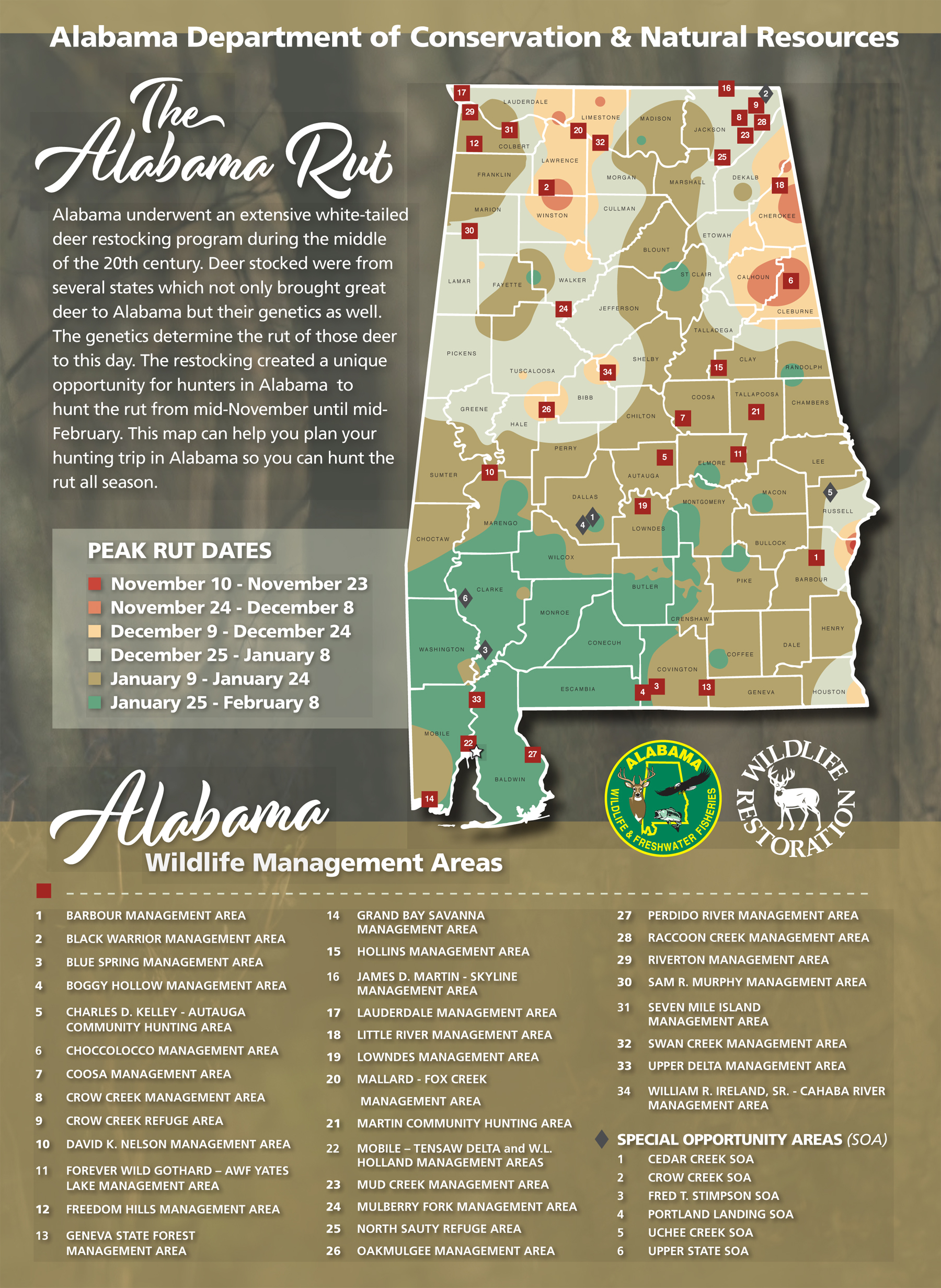 Wff&#039;s Rut Map Gives Hunters Useful Planning Tool | Outdoor
