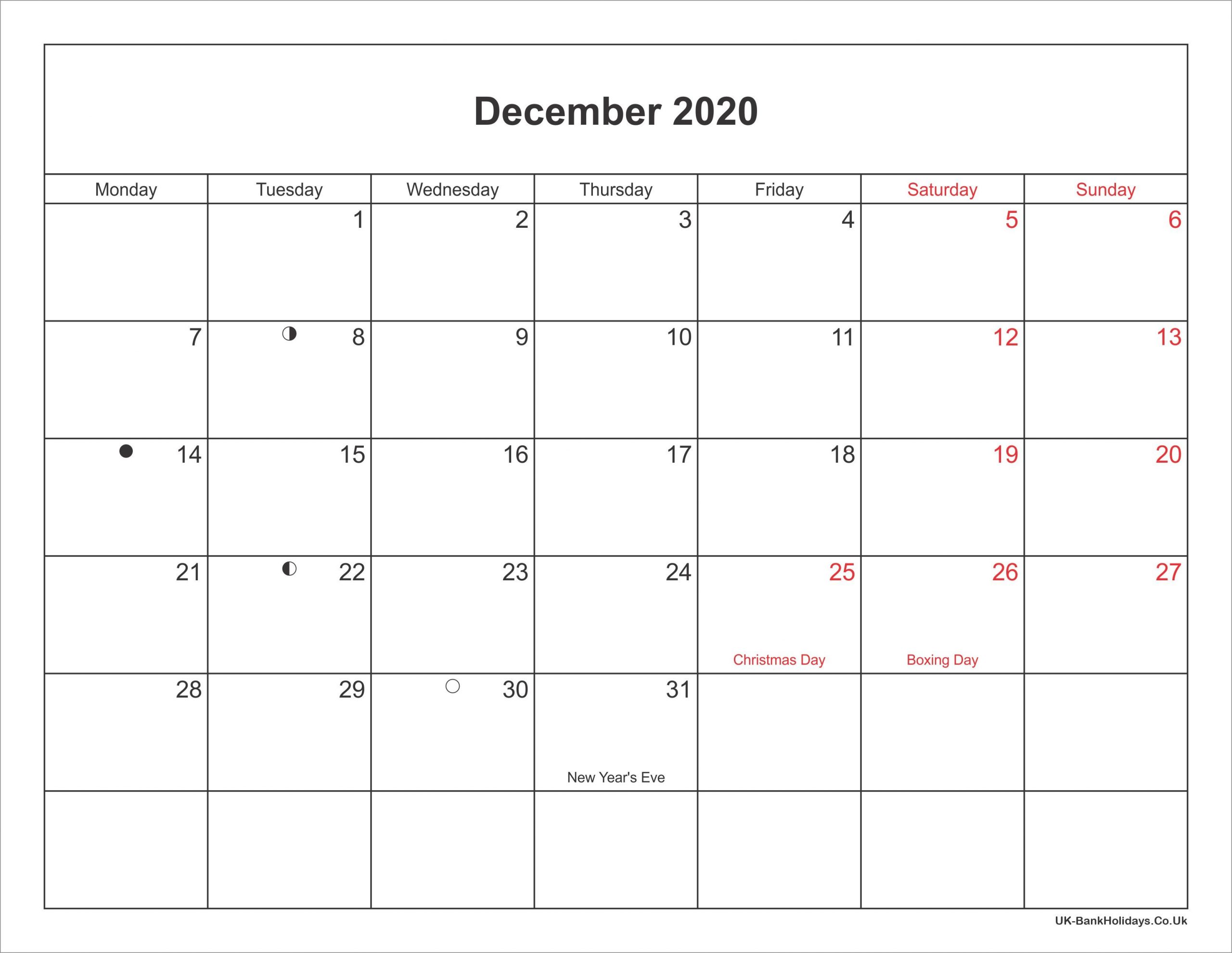 2020 Printable Calendars With Us Holidays