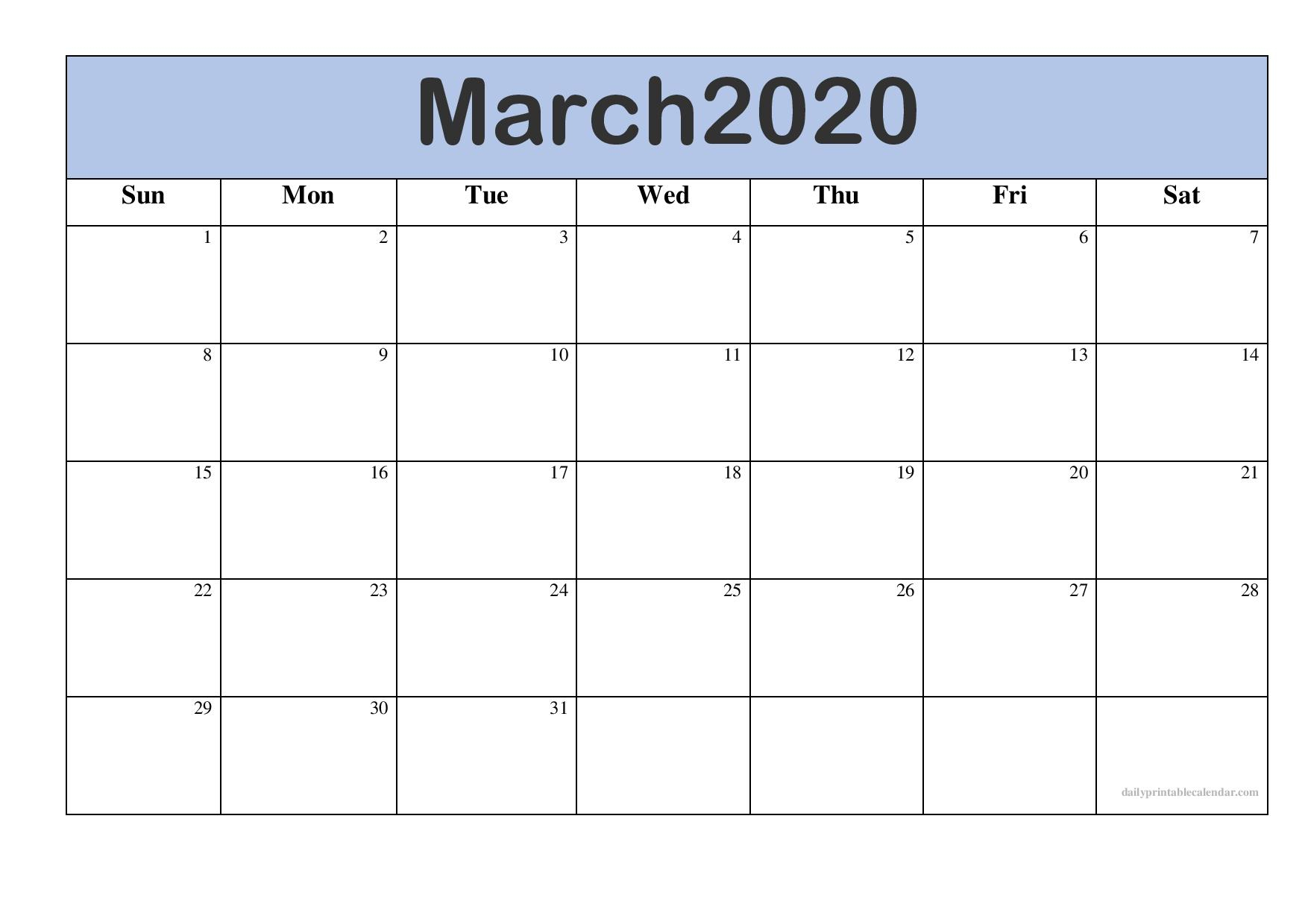 Take Free 2020 Monthly Calendar Printable | Calendar ...