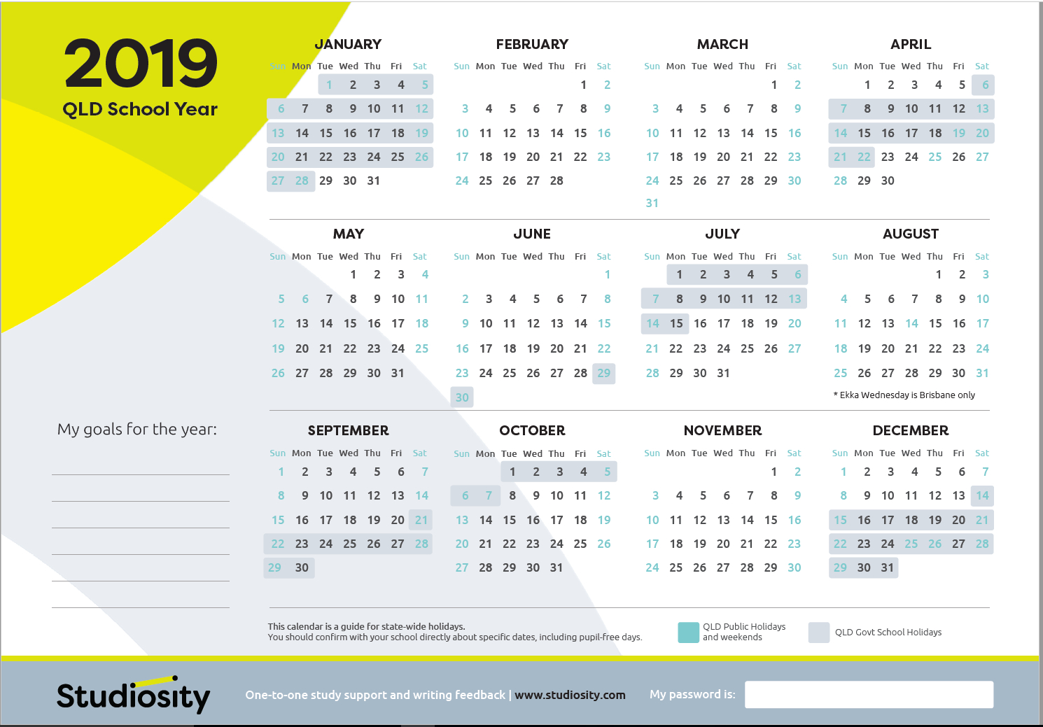 School Terms And Public Holiday Dates For Qld In 2019