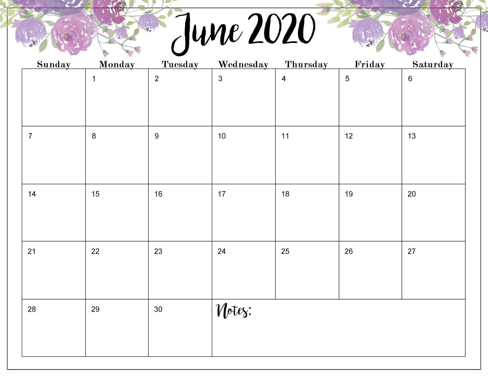 The Cozy Red Cottage: 2020 Calendar (Free Printables)