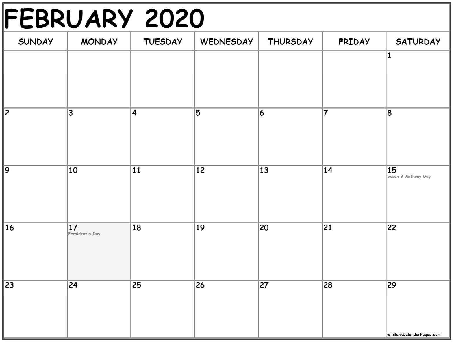 Worldwide February Holidays 2020 Calendar With Festival Dates