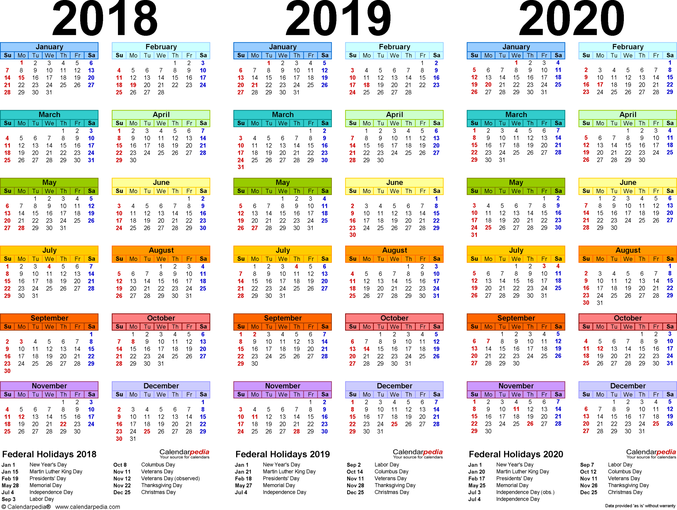 2019 And 2020 Calendar Template Fill In | Calendar