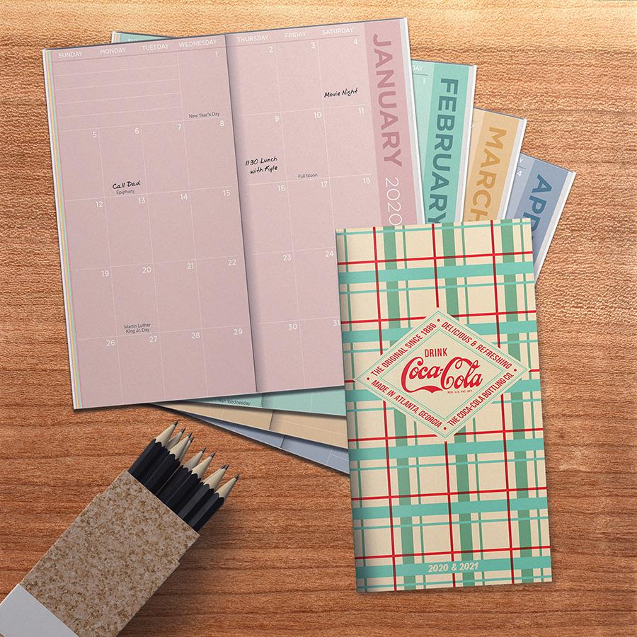 2020-2021 Coca-Cola 2-Year Small Monthly Pocket Planner