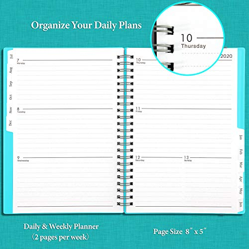 2020-2021 Diary – 6.25″ X 8.3″ Weekly &amp; Monthly Planner