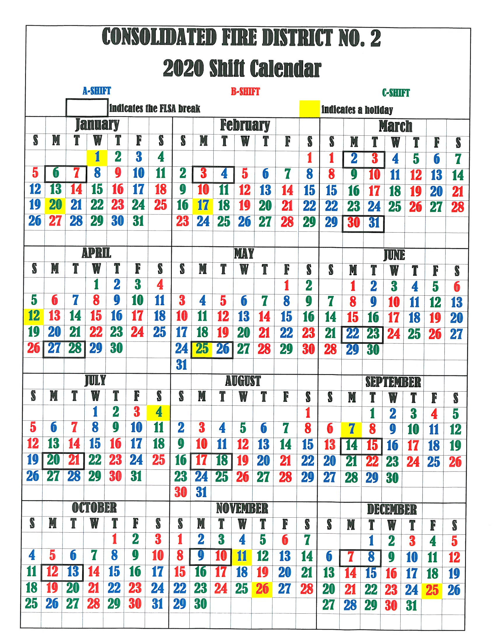 2020 Free Printable Calendar Large Numbers | Calendar