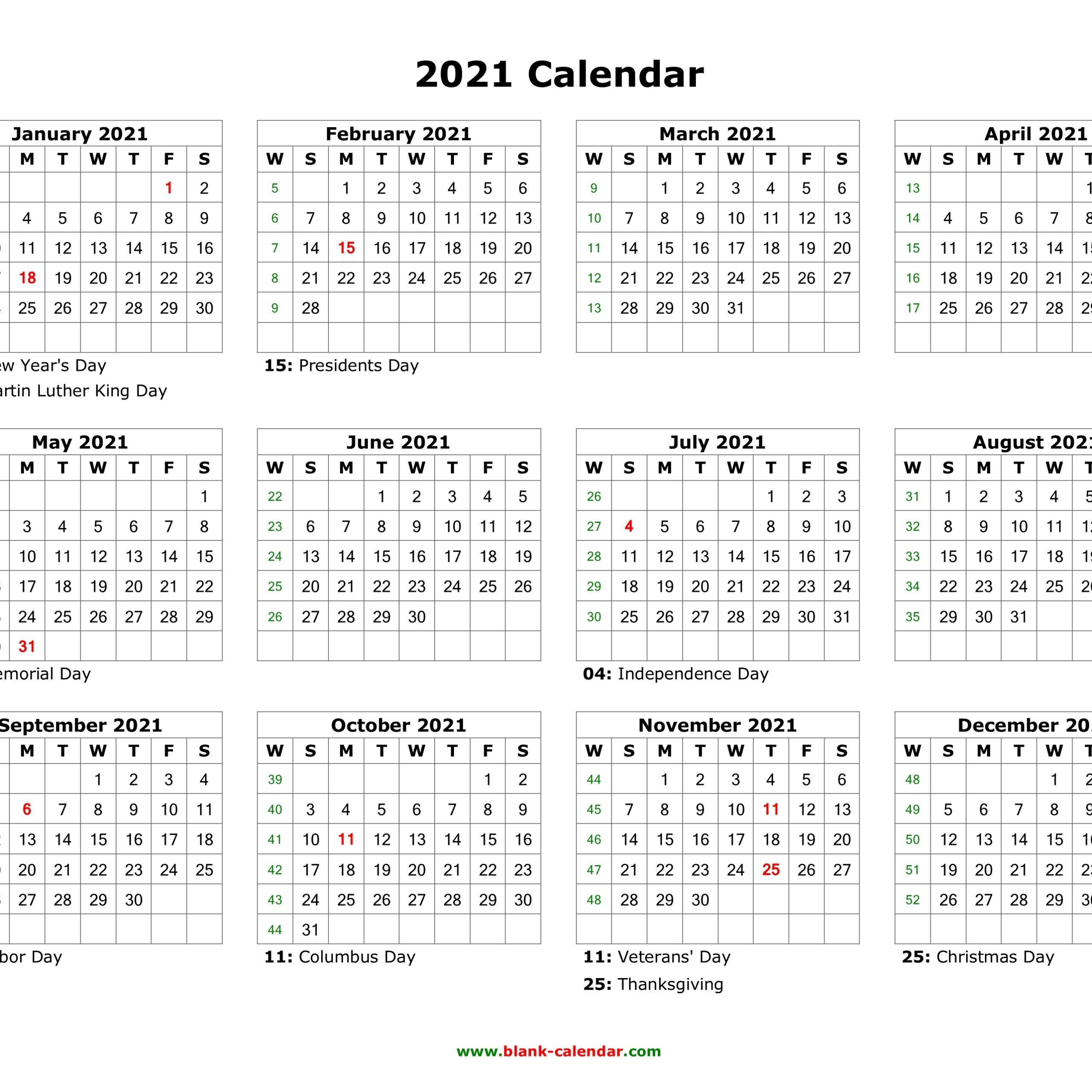 2021 Calendar Editable Di 2020