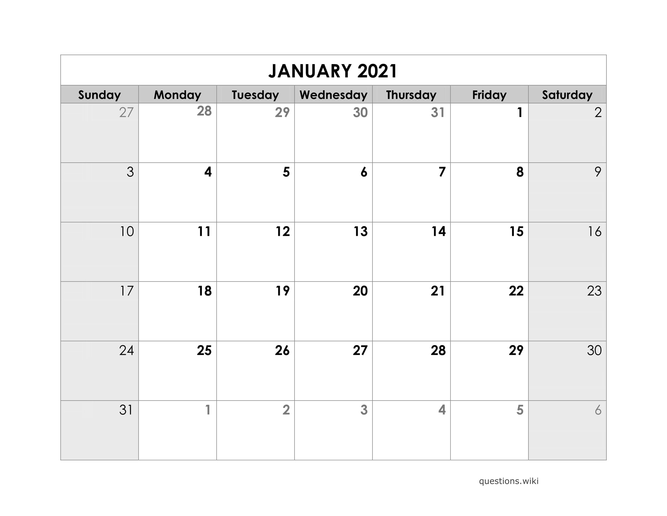 Printable Monthly Liturgical Calendar 2021