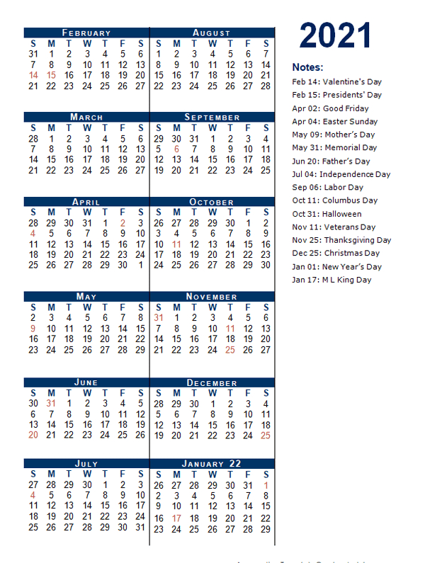 2021 Fiscal Period Calendar 4-4-5 - Free Printable Templates