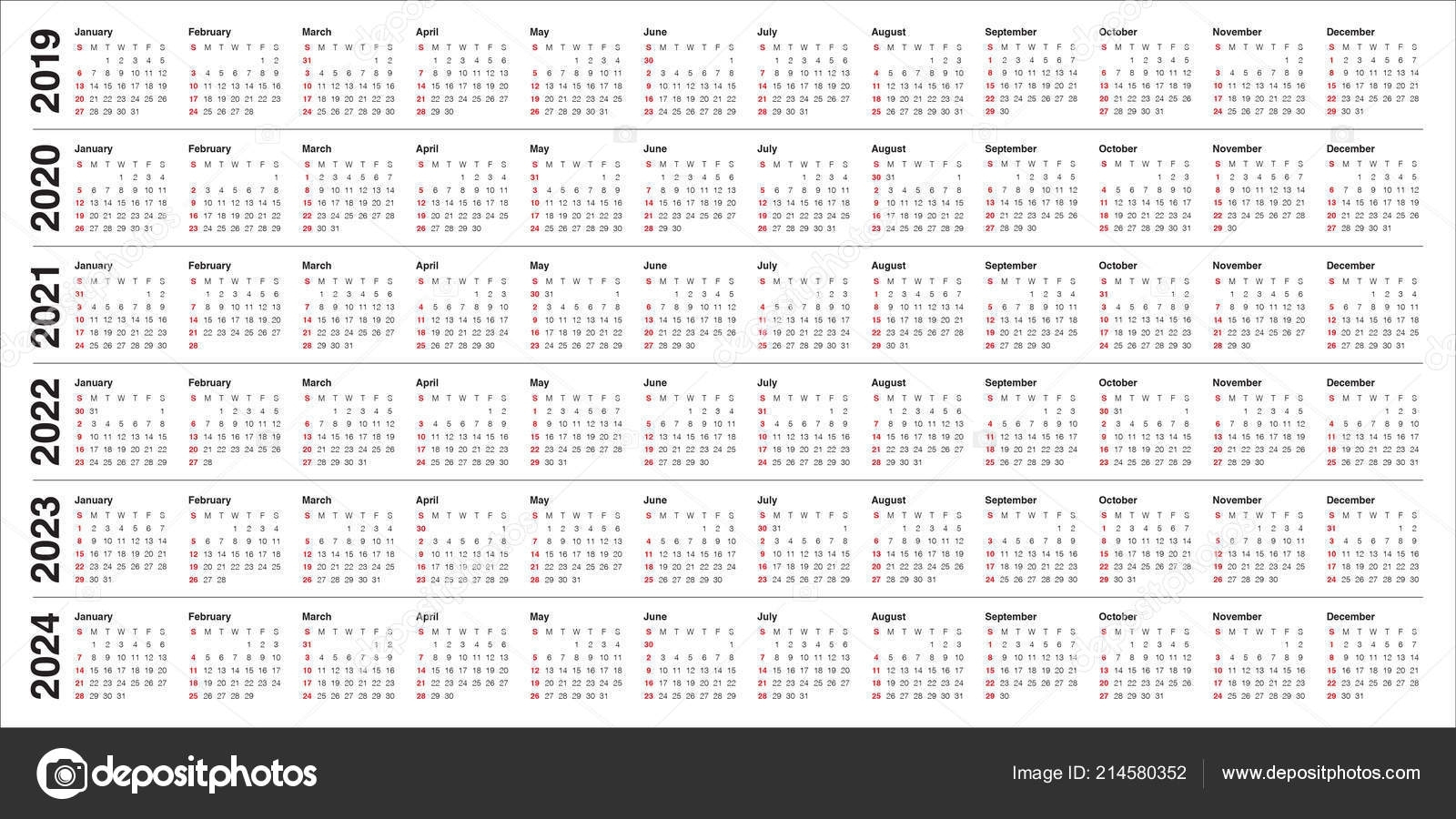 3 Year Calendar 2022 To 2024 | Ten Free Printable Calendar